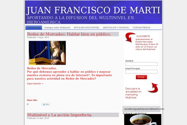 mercadeomlm.com site used Bam