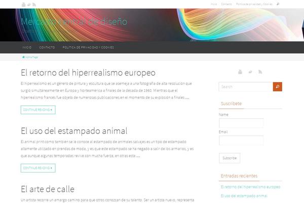 Nirvana theme site design template sample