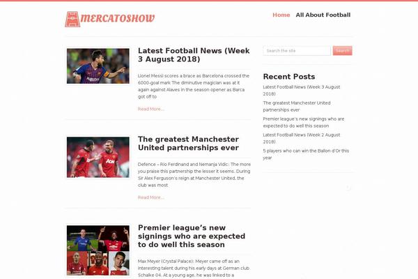 Pureview theme site design template sample