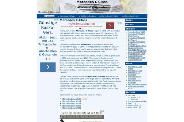 Mercedes theme site design template sample