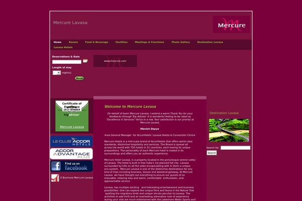 mercurelavasa.com site used Mercure