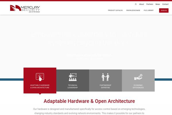 Mercury theme site design template sample