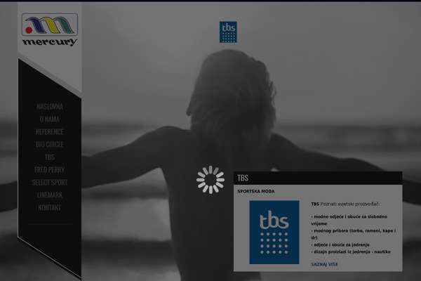 Mercury theme site design template sample
