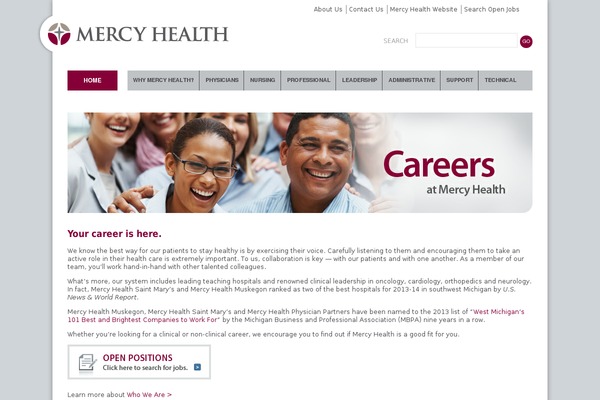 Mercy theme websites examples