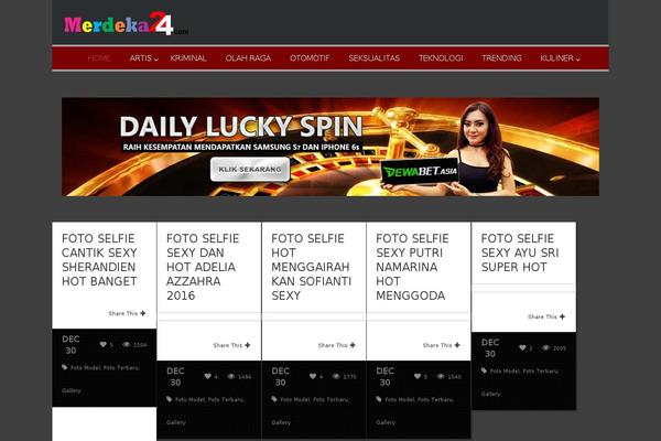 Pravda theme site design template sample
