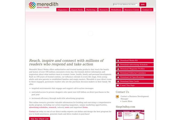 meredith theme websites examples