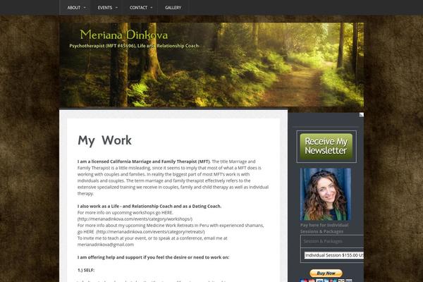 Immersion theme site design template sample