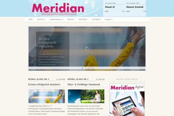 Editorial theme site design template sample