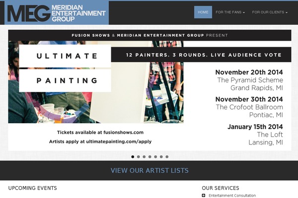 meridianconcerts.com site used Meg