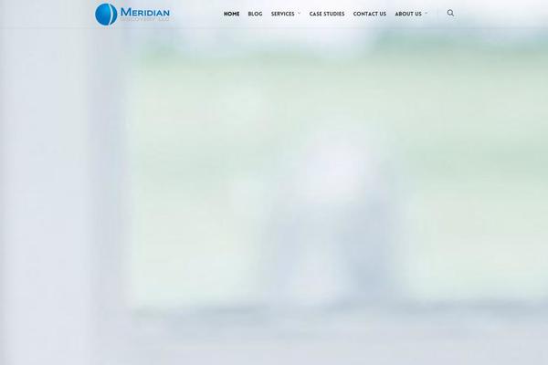 Meridian theme site design template sample