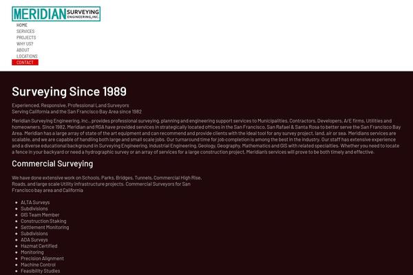 meridiansurvey.com site used Yootheme