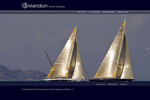 Meridian theme site design template sample