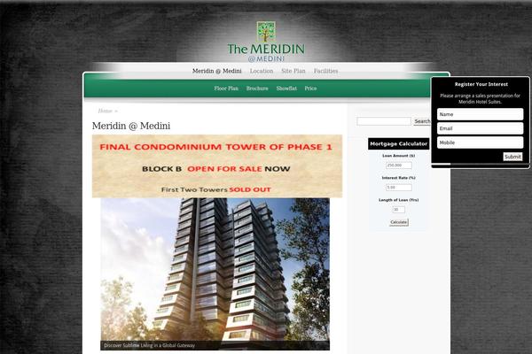 ElegantEstate theme site design template sample