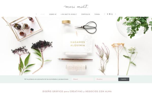 merimint.es site used Heather