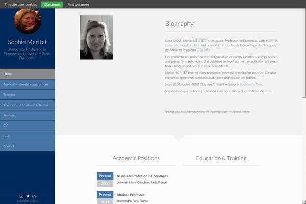 Faculty theme site design template sample