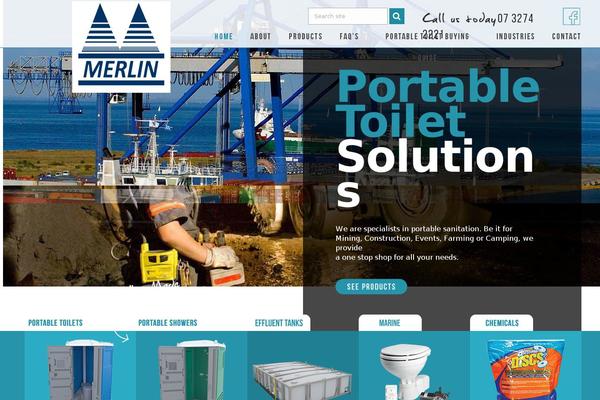 Merlin theme site design template sample