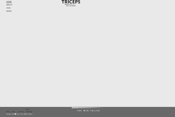 triceps theme websites examples