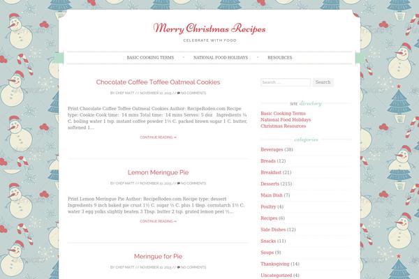 Sugar and Spice theme site design template sample