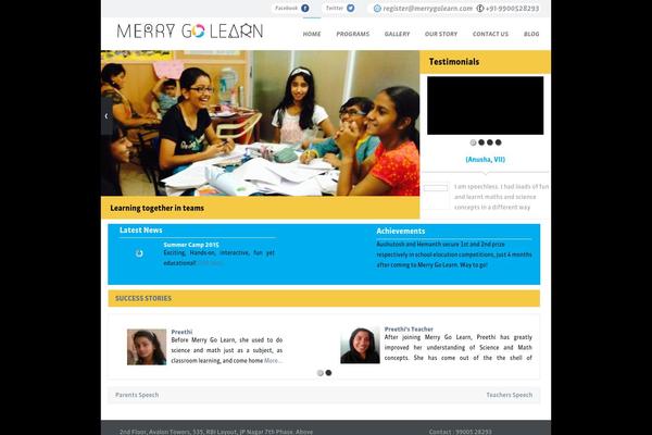 My College theme site design template sample