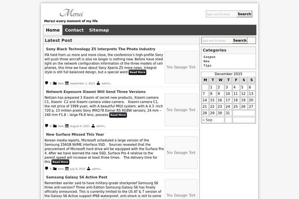 Artikler theme site design template sample