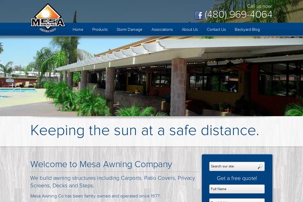 mesaawning.com site used Ma