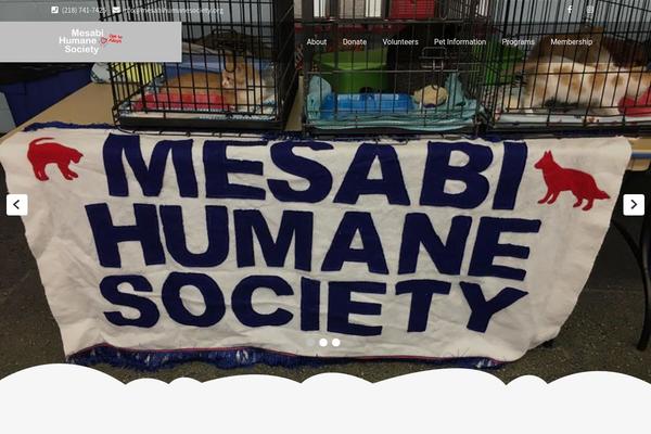 mesabihumanesociety.org site used Wild-safari-pro