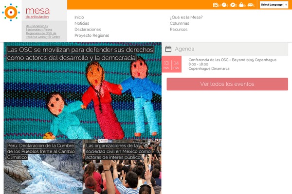 Mesa theme site design template sample