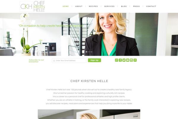 Hazel theme site design template sample