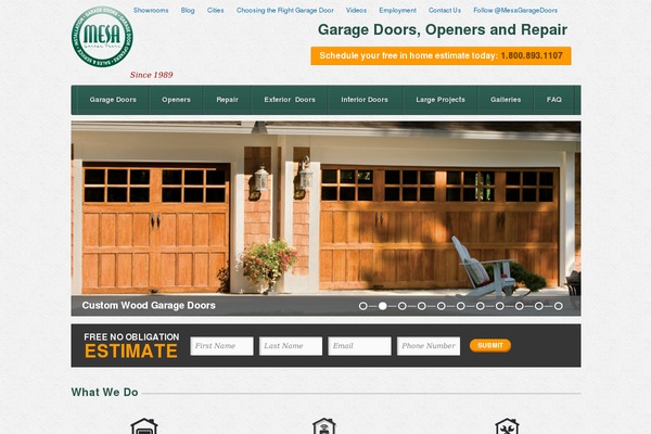 mesagaragedoors.com site used Mesa