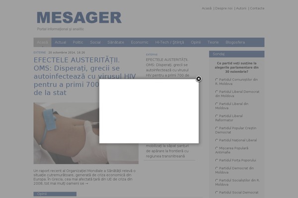 mesager.net site used Flux