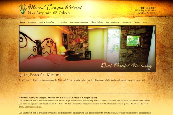 mescalcanyonretreat.com site used Thesis_15