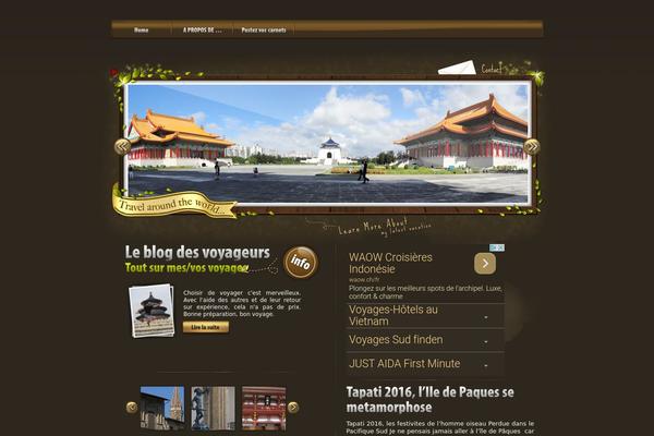 Traveler theme site design template sample