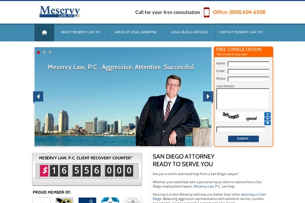 Site using Contact Form With Captcha plugin