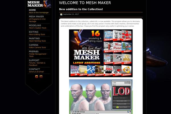 King Size theme site design template sample