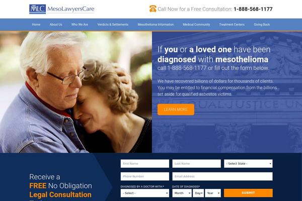 mesolawyerscare.org site used Mlc