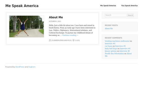 Foghorn theme site design template sample