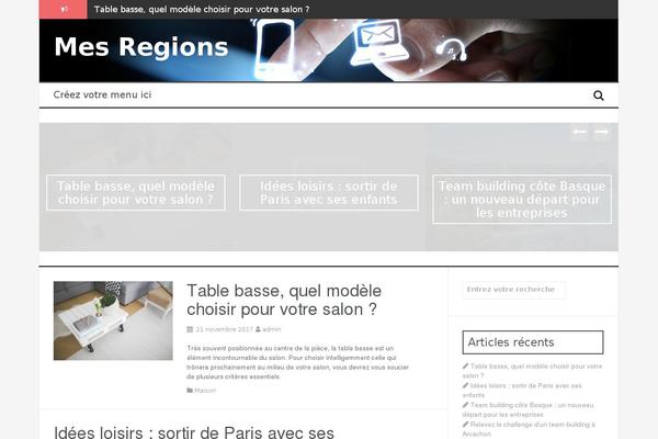 FlyMag theme site design template sample