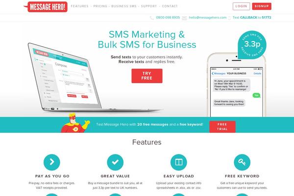 Rocco theme site design template sample