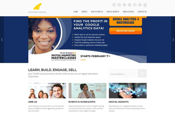 Stack theme site design template sample