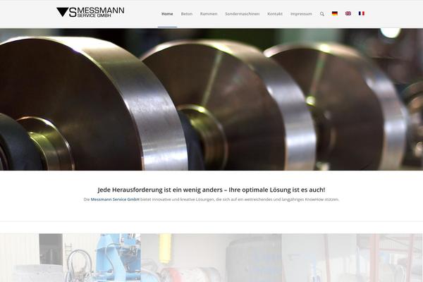 Enfold theme site design template sample