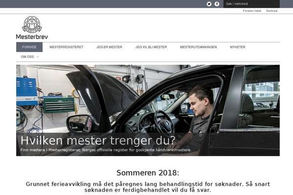mesterbrev.no site used Flex-child