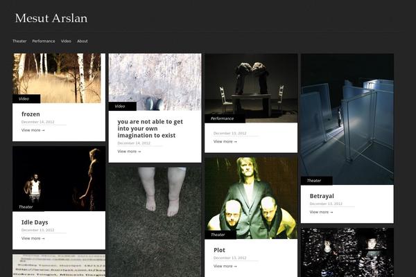 Gridly theme site design template sample