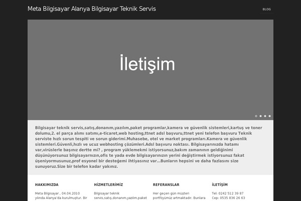 metabilgisayar.com.tr site used Proyecto