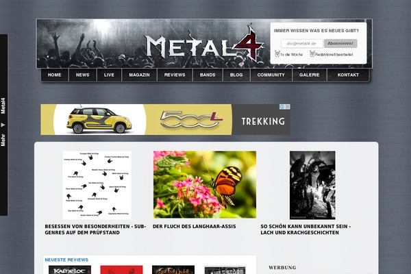 Metal4 theme websites examples