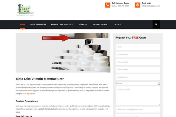 Bizspeak theme site design template sample