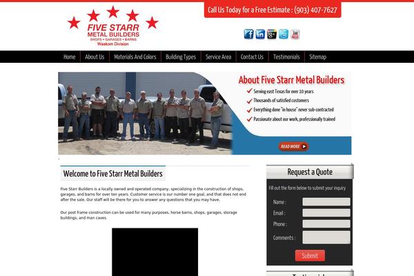 Metal theme site design template sample