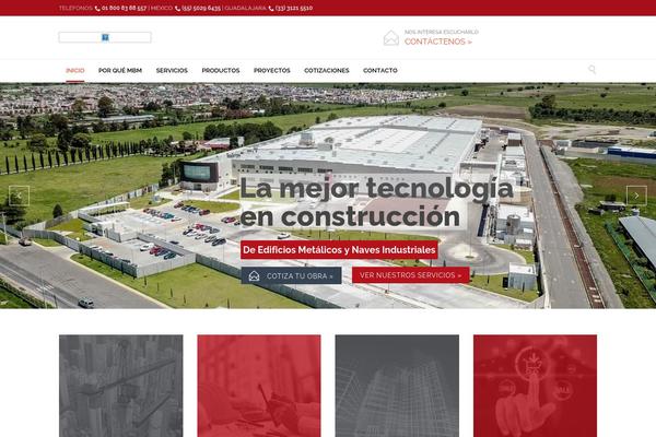 Construction theme site design template sample