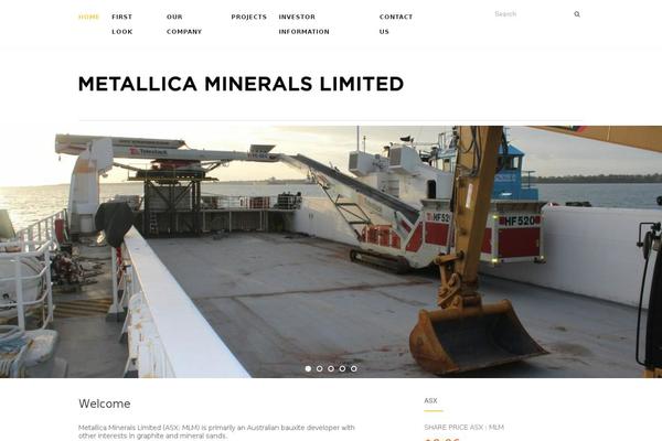 metallicaminerals.com.au site used Activello