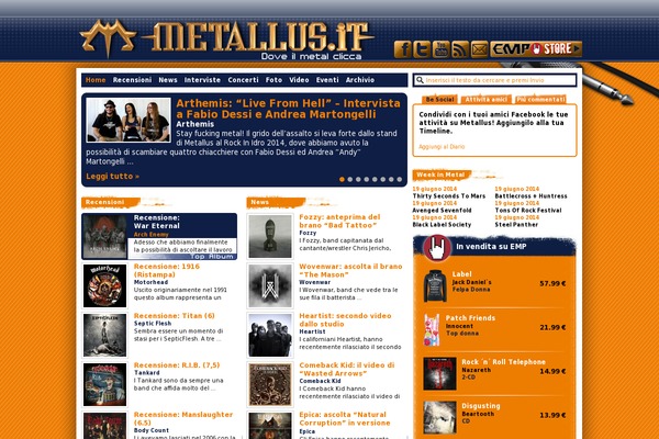 Vania theme site design template sample