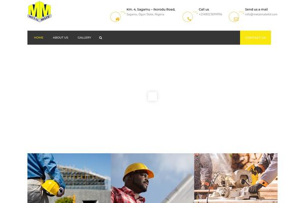 Constructo theme site design template sample